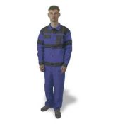 Odemon pracovní oděv laclový LUX V modro-černý